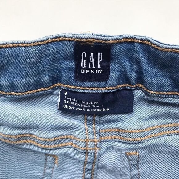 Gap Denim distressed stretch midi short EUC 8Y - Picture 3 of 4